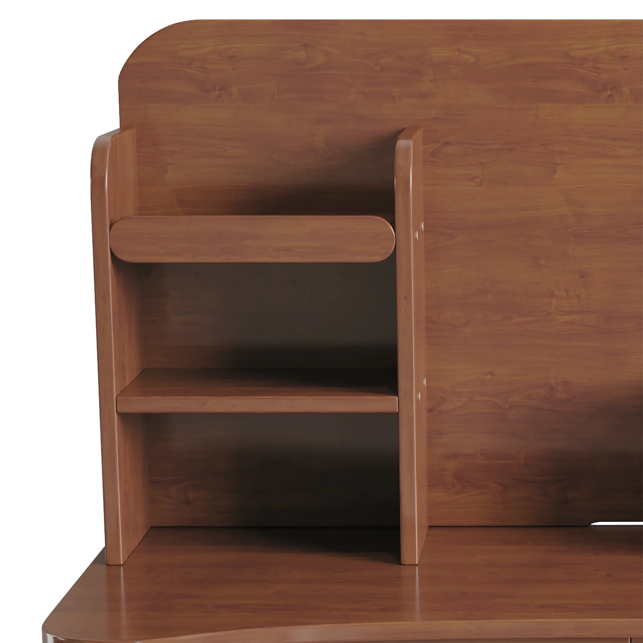 BALANBO Kids Desk and Chair Set Kids Table Wooden Children’s Study Desk with Bookshelf and Two Drawers and Chairs Desk for 3 Years Old and Student's Workstation & Writing Table for Home(Brown