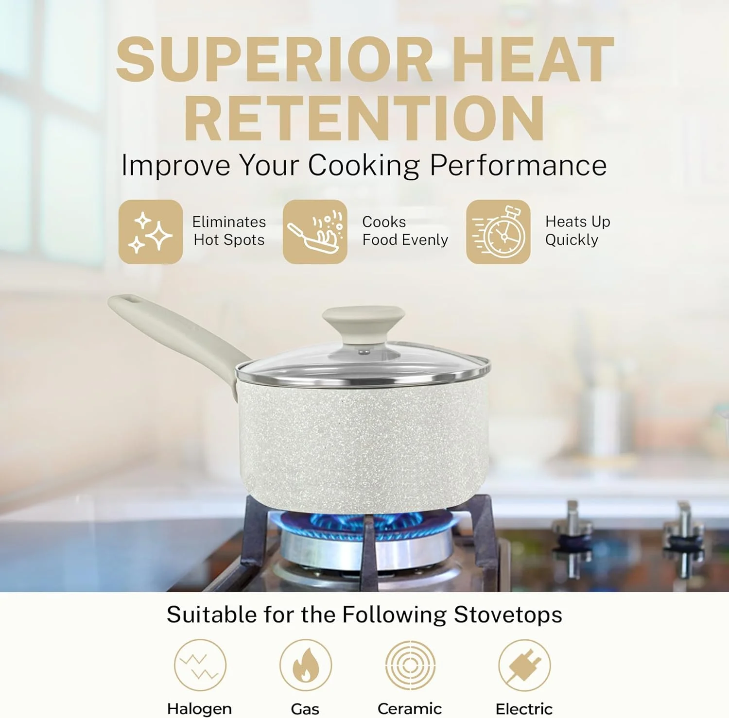 Granitestone Pots and Pans Set Desert 20 Pc Cookware Set Pots and Pans Set