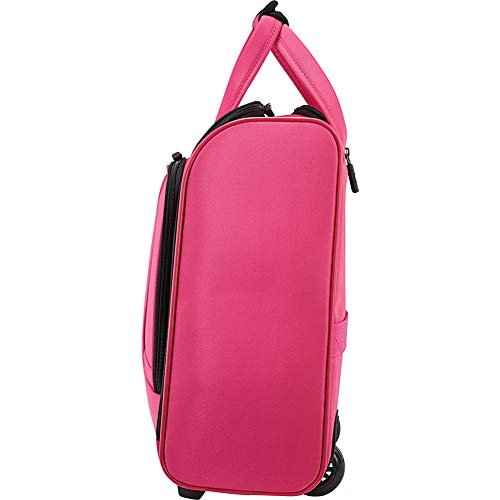 American Tourister 4 Kix Expandable Softside Luggage with Spinner Wheels, Pink, Underseater