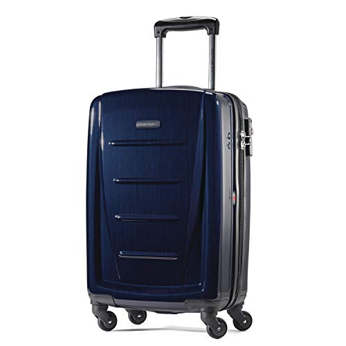 Samsonite Winfield 2 Hardside Expandable Luggage with Spinner Wheels, Brushed Anthracite, Checked-Large 28-Inch