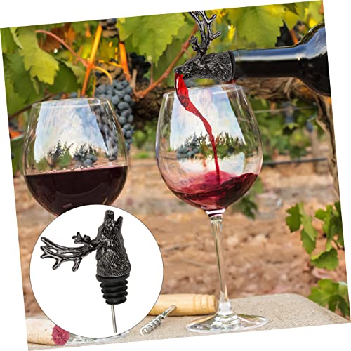 Elegant Deer Head Wine Pourer Vintage Stag Head Aerator for Home Bar Parties
