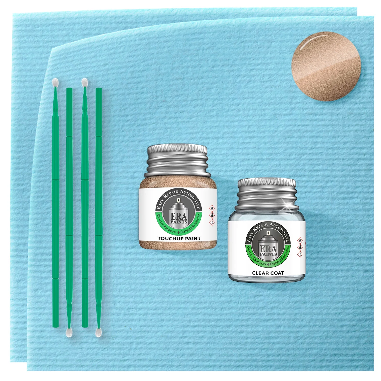 ERA Paints (DV - Sandstone Metallic) Compatible with Hyundai Santa Fe 2001-2005 Exact Match Touch Up Paint and Clearcoat