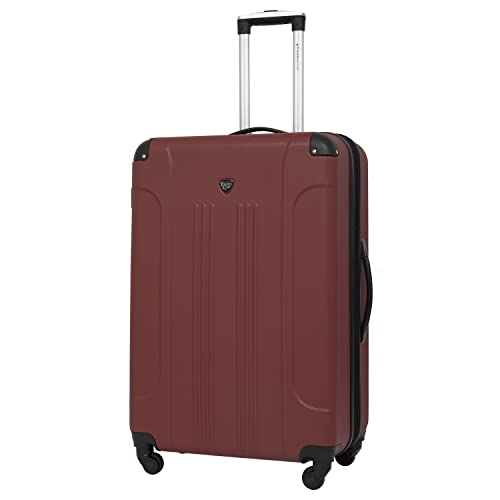 Travelers Club Chicago Hardside Expandable Spinner Luggage, Teal, 20