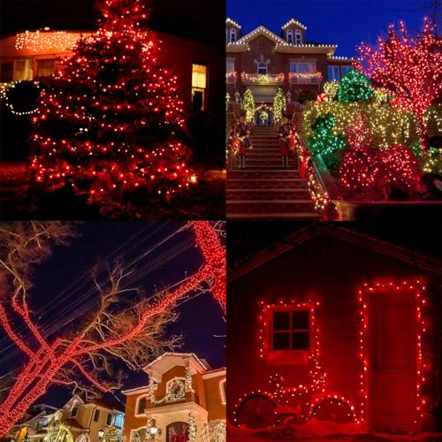 WATERGLIDE 1000 LED Halloween String Lights, 328 FT Green Wire LED Decorative Fairy Lights with Remote & 8 Modes, Waterproof for Indoor Outdoor Xmas Holiday Party Garden Wedding Home Decor, Purple