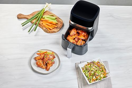 BLACK+DECKER Purifry 2QT Air Fryer, Crispy Deep Fried Taste without the Fat, Plus Bake, Dehydrate, and Keep Food Warm, Digital Touchscreen and Auto Shut-Off