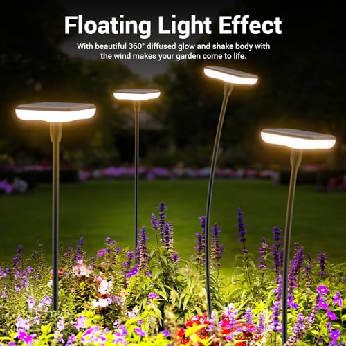 Solar Lights Outdoor Garden 4 Pack Solar Pathway Light 31