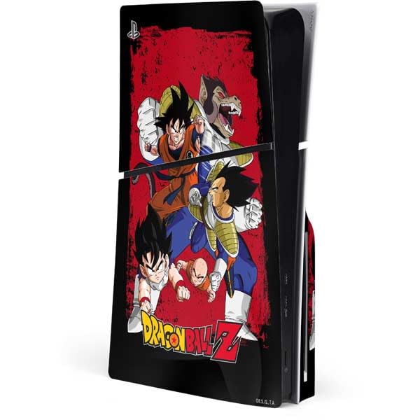 Skinit Decal Gaming Skin Compatible with PS5 Slim Disk Console - Officially Licensed Dragon Ball Z Goku Iconic Kanji Symbol Design