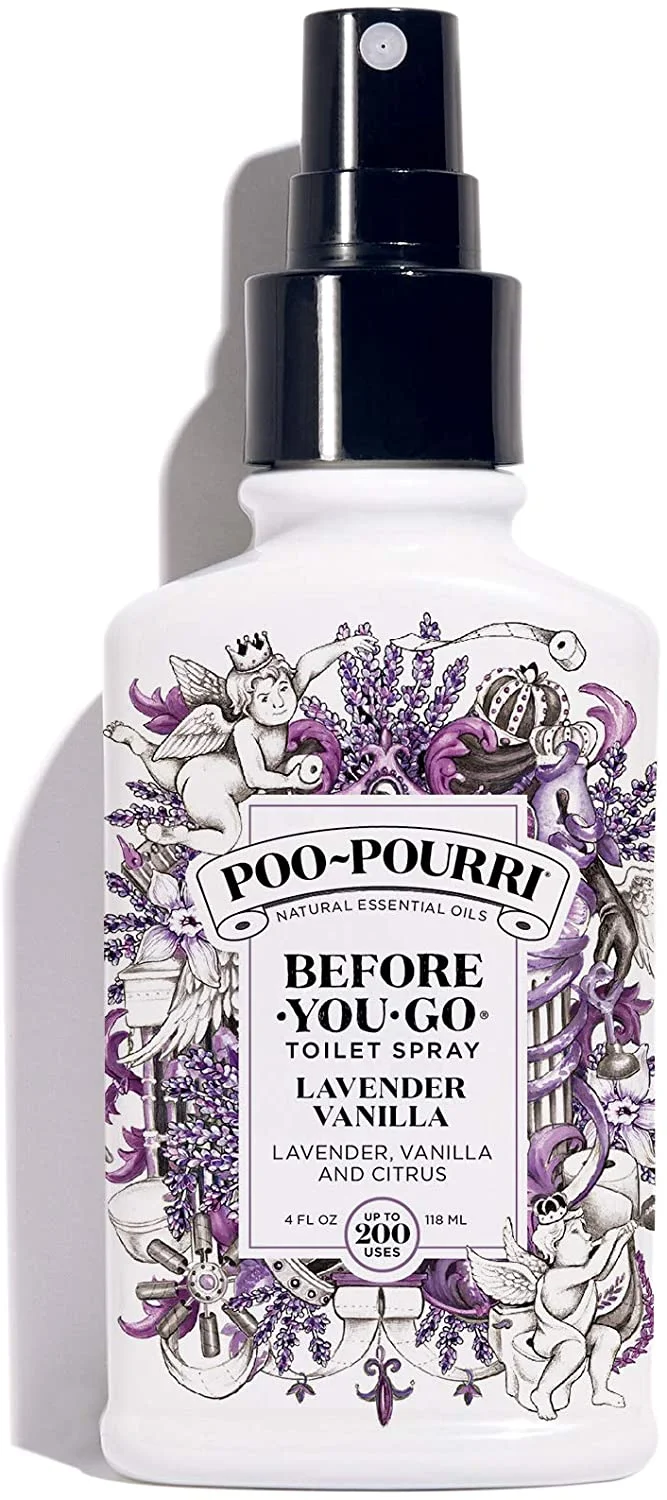 Poo-Pourri Before-You-Go Toilet Spray, Lavender Vanilla, 4 Fl Oz - Lavender, Vanilla and Citrus