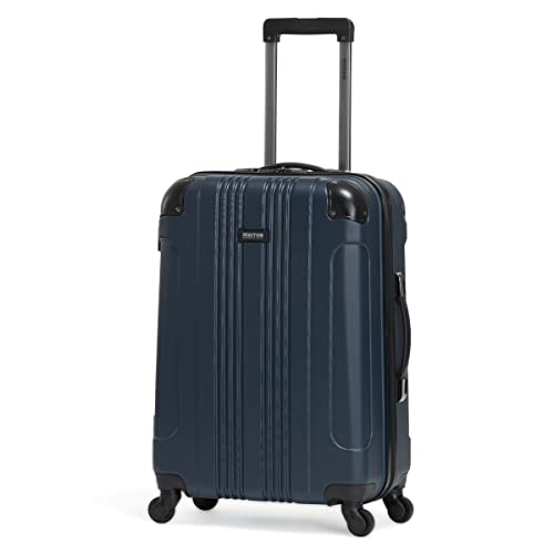 Kenneth Cole REACTION Out of Bounds Lightweight Hardshell 4-Wheel Spinner Luggage, Cobalt Blue, 20-Inch Carry On