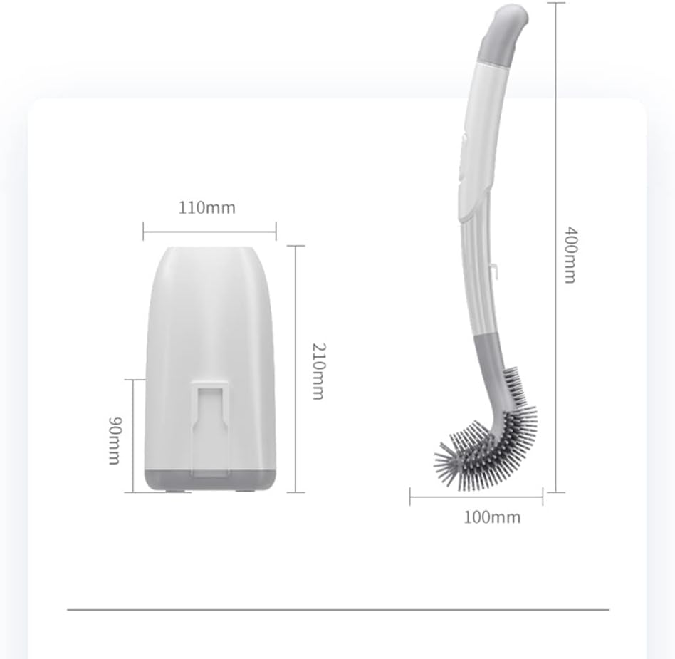 Toilet Brush Silicone Toilet Brush Holder No Dead Corners Household Items Wash Toilet Cleaning Tools Brush Bathroom Accessories Set Bathroom Toilet Brush Holder Furniture