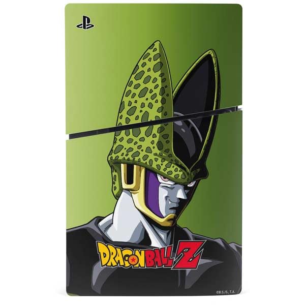Skinit Decal Gaming Skin Compatible with PS5 Slim Disk Console - Officially Licensed Dragon Ball Z Goku Iconic Kanji Symbol Design