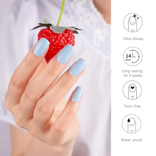 DANNI & TONI Semi Cured Gel Nail Strips Christmas Santa Claus Snowflakes Cat Eye Gel Nail Wraps 28 Stickers | Mistletoe Meow