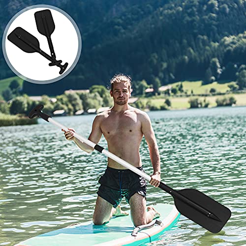 2Pcs Telescopic Kayak Paddle Rafting Boat Paddle Canoe Oars Plastic Aluminum Alloy Boat Oars