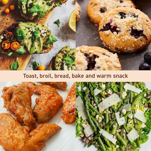 Elite Gourmet ETO236 Personal Compact 2 Slice Countertop Toaster Oven with 15 Minute Timer & Adjustable Temperature, Bake, Broil, & Toast, Black