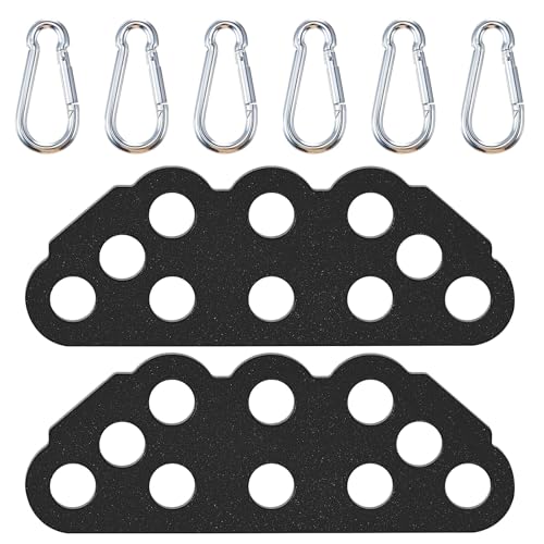 Lasnten 2 Pack Multi-Grip LAT Pull Down Bar for Home Gym Fitness, Spreader Plate LAT Pulldown Attachments for Pulley System Cable Machine, Double to Single Cable Attachment Exercise Handle