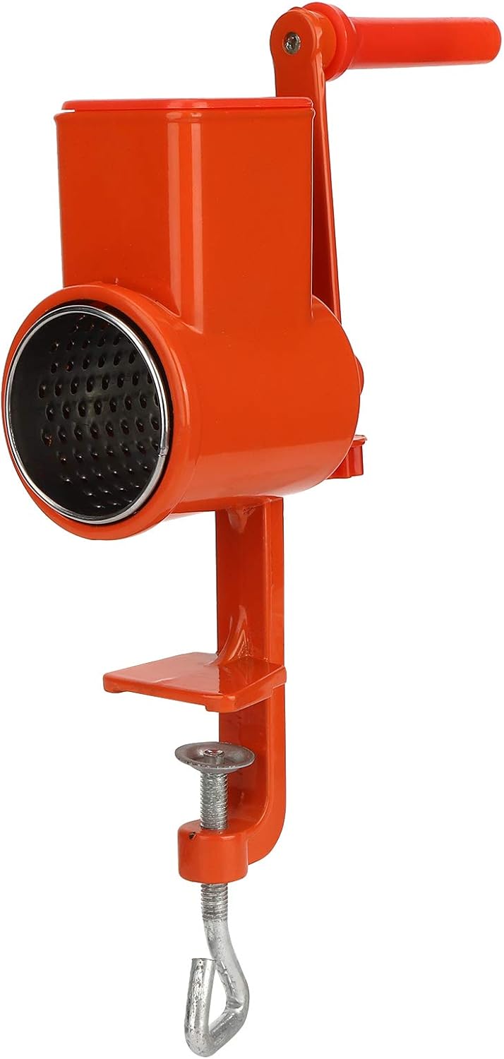 Grain Grinder, Hand Crank Mill Grinder Aluminum Alloy Manual Table Clamp Milling Machine for Home Kitchen Commercial Grinding Nuts Grain Corn Wheat Oats Spices Seeds Pepper