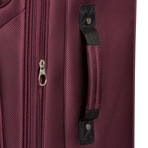 SwissGear Sion Softside Expandable Luggage, Black, Checked-Large 29-Inch