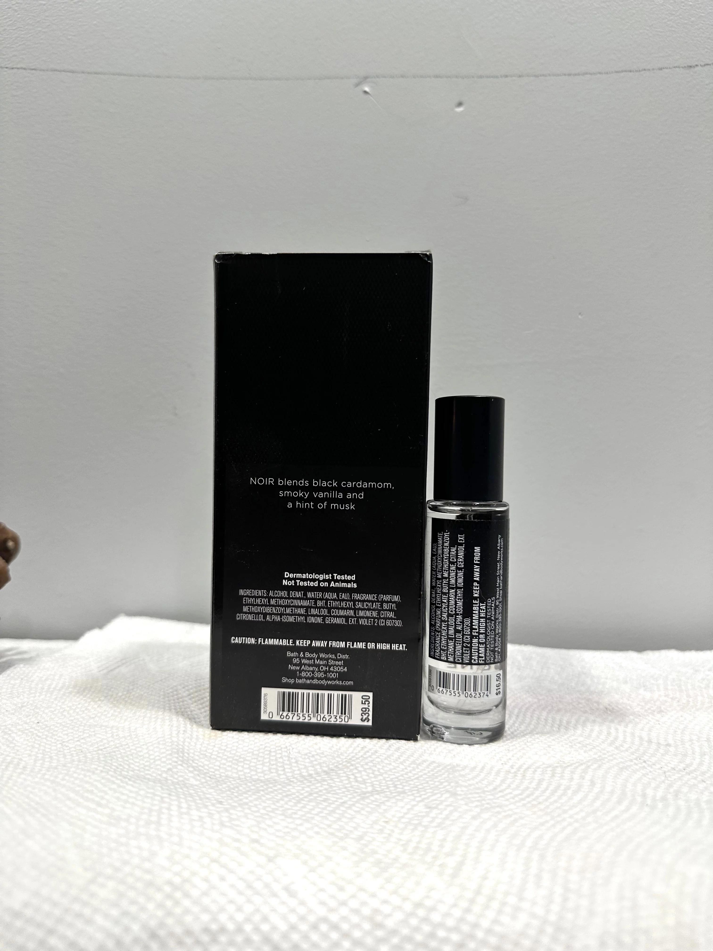 Bath & Body Works Noir Cologne Men's Collection 2 Piece Bundle 3.4 fl. oz. and Travel Size 0.5 fl oz