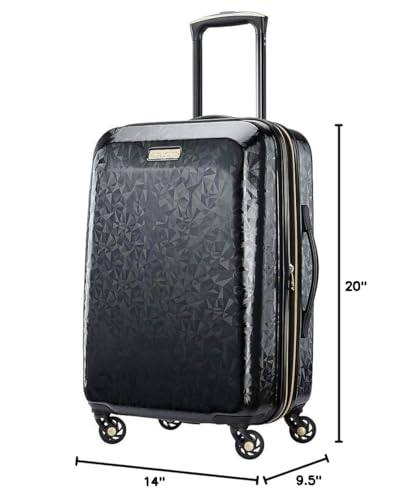 American Tourister Belle Voyage Hardside Luggage with Spinner Wheels, Black, Carry-On 21-Inch