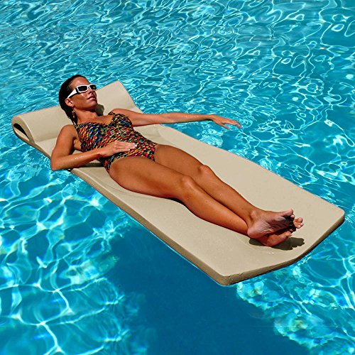 TRC Recreation White Ultimate Foam Pool Float, Made in USA