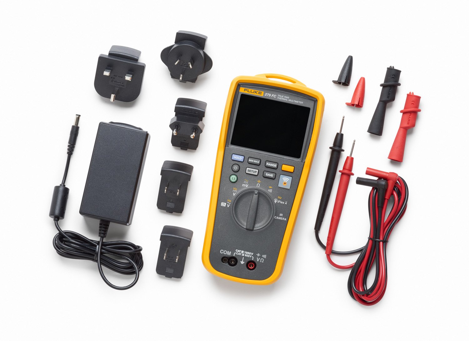 Fluke 279FC Wireless TRMS Thermal Multimeter, Full-Featured Digital with Built-in Thermal Imager and Iflex Compatibility