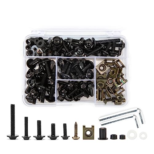 atcdfuw Motorcycle 177Pcs Fairing Bodywork Windscreen Screen Bolt Shop Assortment Dealer Pack Kit Fairing Bolts Kit Motorcycle Modification Accessories