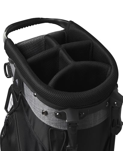 Wilson Feather Golf Cart Bag - Black/Grey/Red