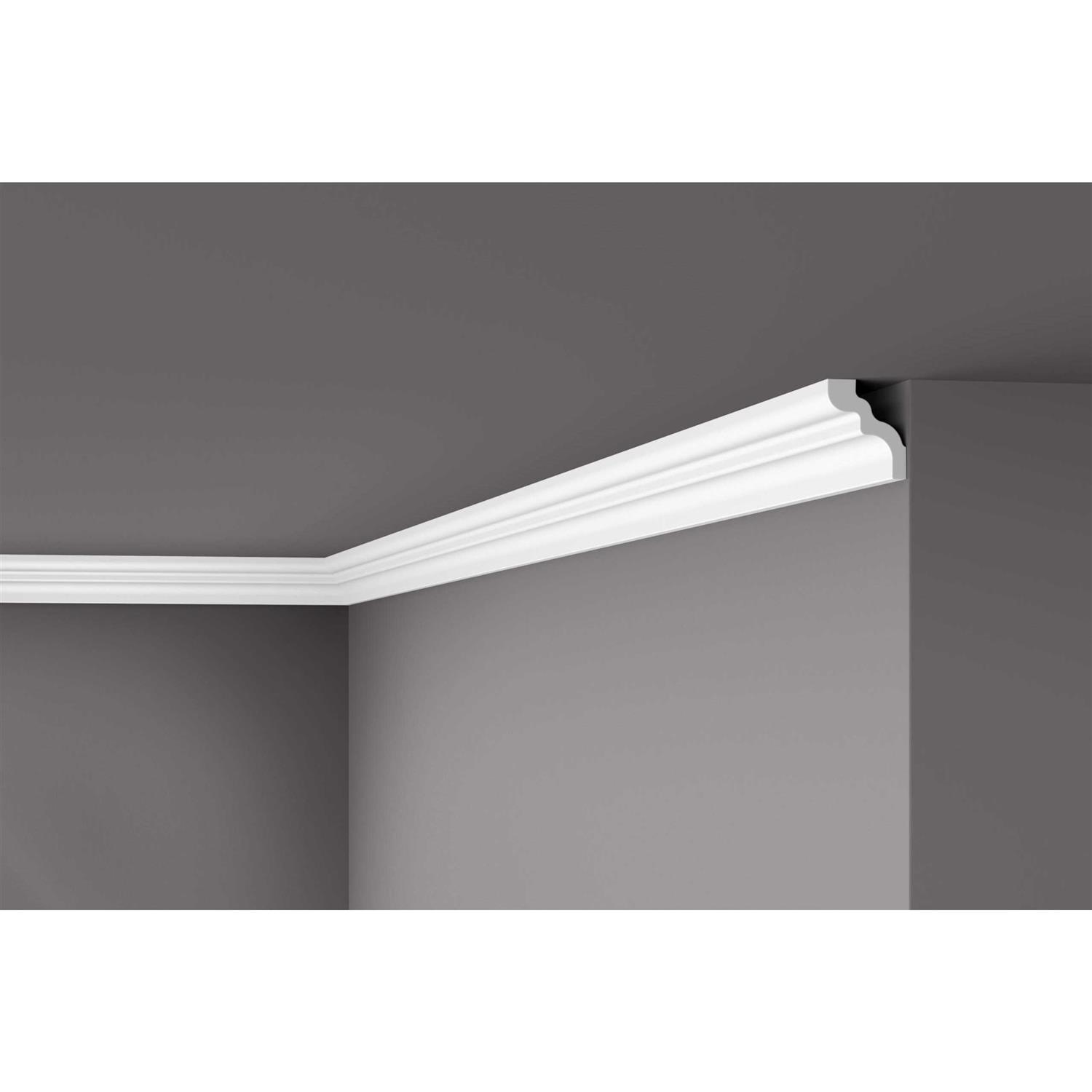 Nomastyl 1 in. x 2-1/2 in. x 78-3/4 in. Polystyrene Crown Moulding