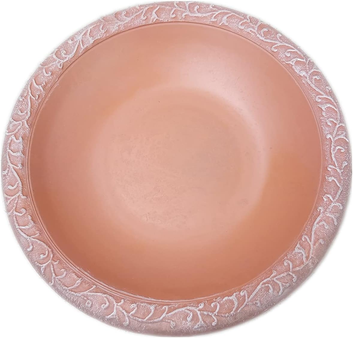 Tierra Garden Birds and Beyond Fiber Clay Bird Bowl, Semi-Gloss Bird Bowl with Matte Rim for Tierra Bird Bath Bases (Terra Cotta)