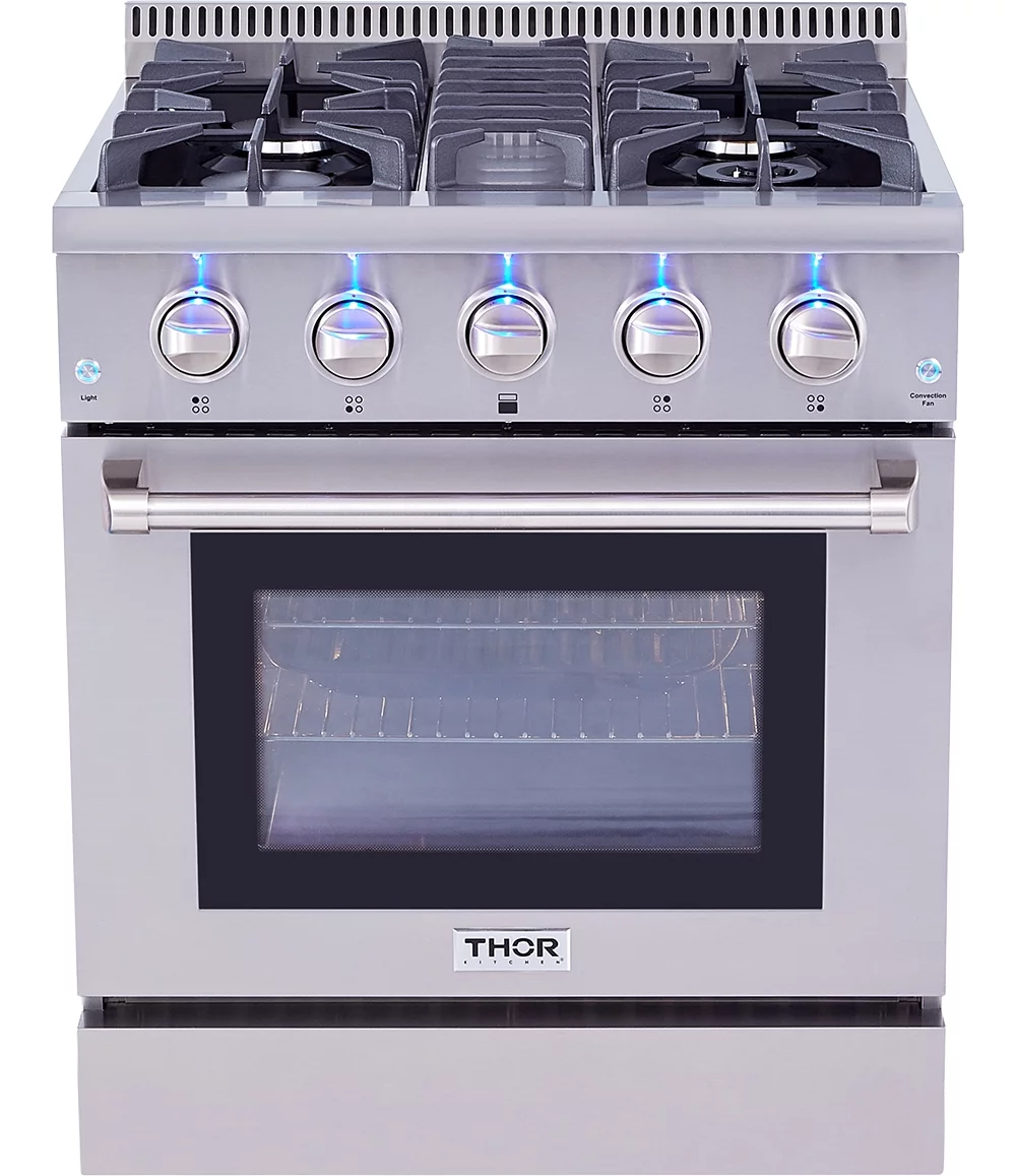 THOR 30-Inch Professional Gas Range - Stainless Steel (HRD3088U)