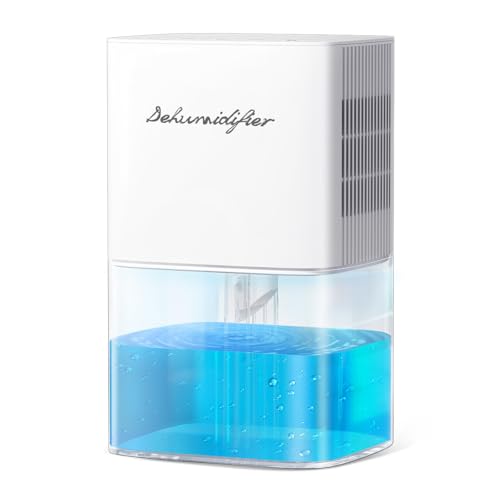 Dehumidifier 1800ML 63OZ Small Dehumidifiers for Home 230 Ft² Safety Dehumidification Adjustable 10 Color Lights 5 Timers 3 Setting Modes Auto Shut Off Protection Low Noise For Bedroom Bathroom
