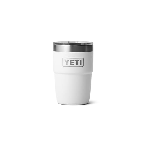 YETI Rambler 8 oz Stackable Cup, Stainless Steel, Vacuum Insulated Espresso Cup with MagSlider Lid