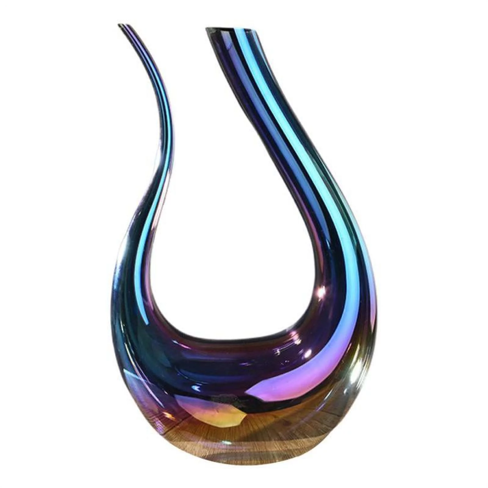 Clear Wine Decanter, Wine Gift Wine Accessories Wine Separator, for Restaurant Kitchen Desktop - Colorful
