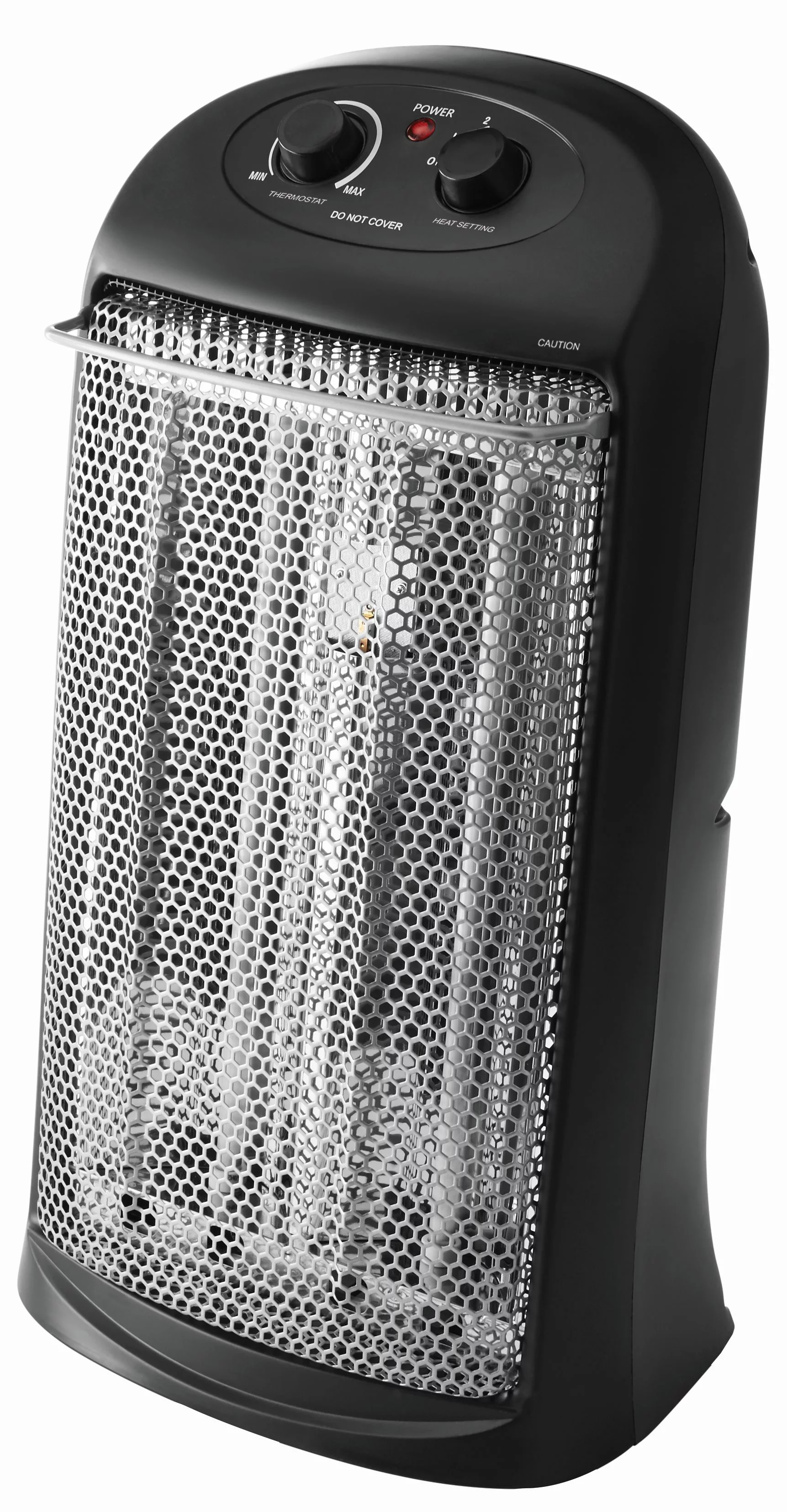 Mainstays Quartz Electric Tower Space Heater, Indoor, Black, HQ-2000B