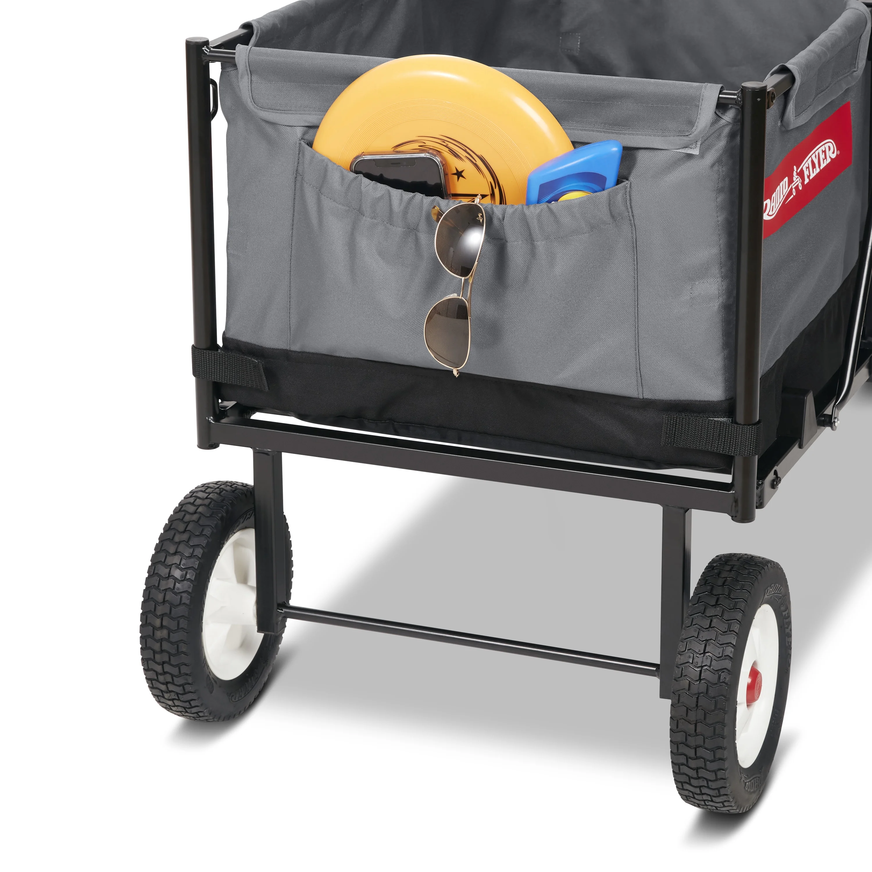Radio Flyer, Beast EZ Fold Maximum Capacity Heavy-Duty Kid & Cargo, Gray Collapsible Utility Wagon