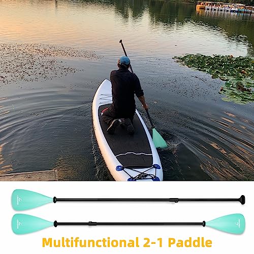LEDONNE SUP Paddle 4-Piece Adjustable Kayak Paddle Floating Lightweight Paddle Board Oar with Aluminum Alloy Shaft and 2 Nylon Blades Best Price Based on Our 3 Million Sets Per Year 500 bought monthly