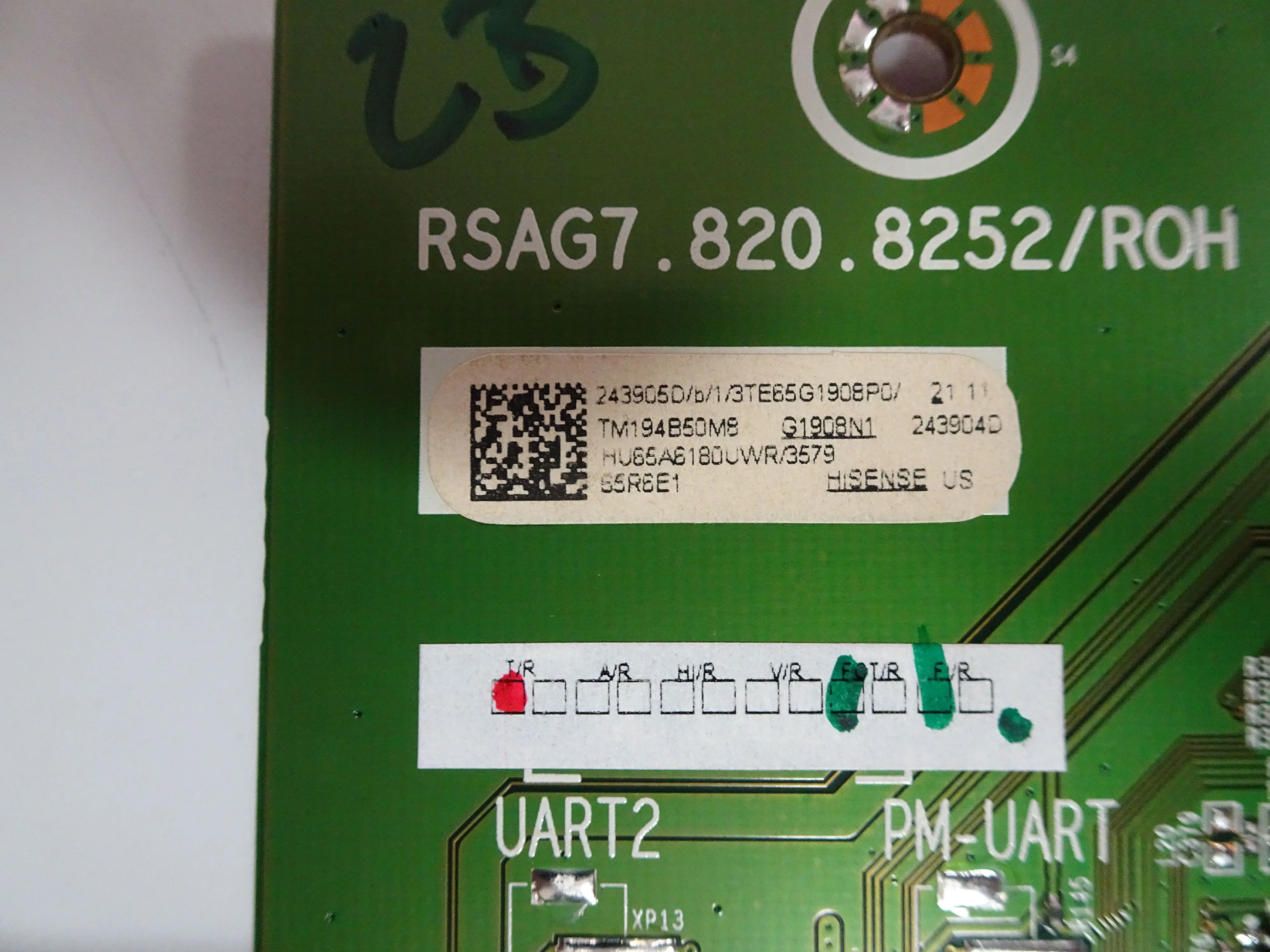 Hisense 65R6E1 Main Board (243904D, RSAG7.820.8252/ROH) 243905D