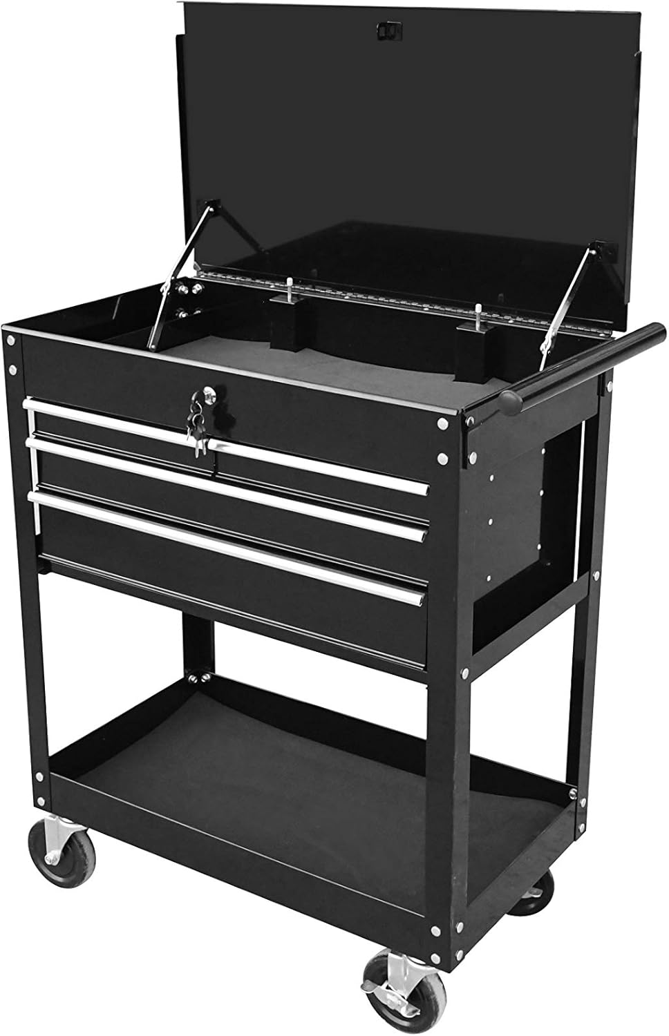 Aain Heavy-Duty Rolling Tool Cart With Drawers,Utility Tool Cart & Tool Chest with Storage for Garage and Warehouse, 580LBS Capacity
