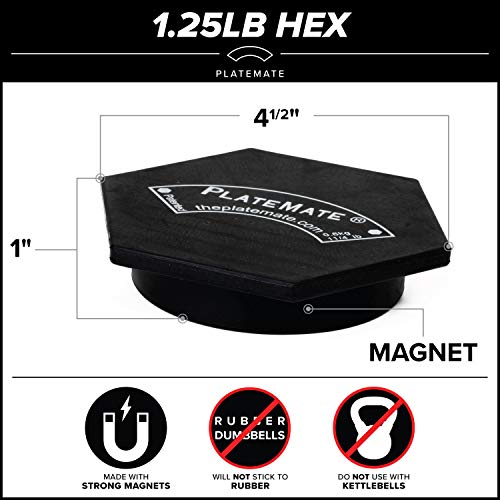 Microload Pair Magnetic Weights - Choose Between 1.25 lbs or 2.5 lbs Hex