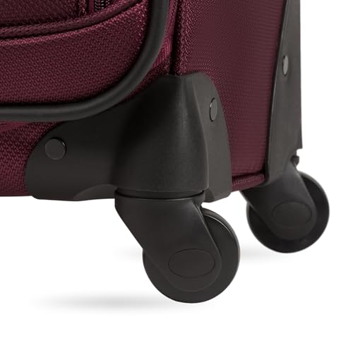 SwissGear Sion Softside Expandable Luggage, Black, Checked-Large 29-Inch