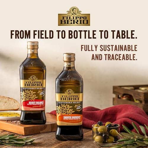 Filippo Berio Sustainable Select Extra Virgin Hearty Balance Olive Oil 25.3 fl oz Glass Bottle