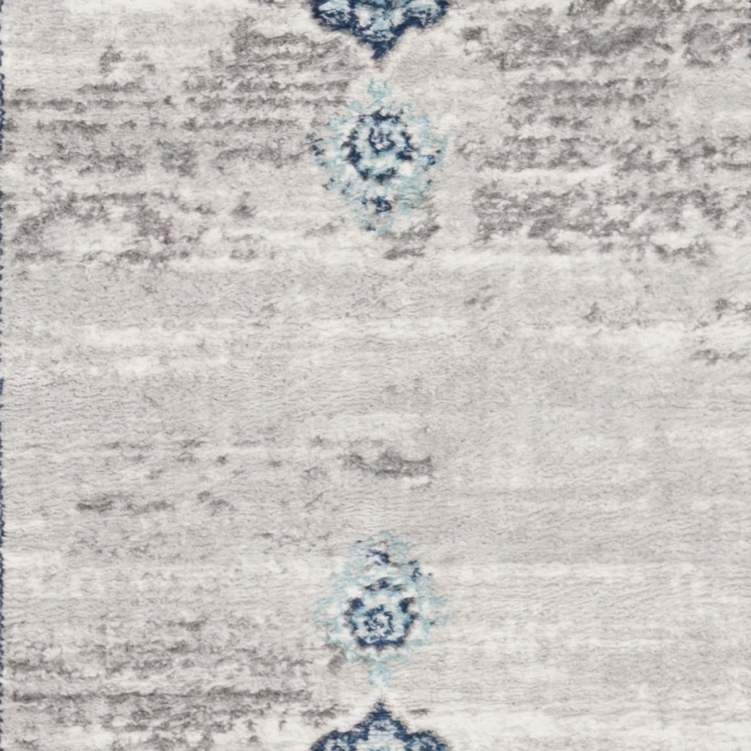 SAFAVIEH Brentwood Cantor Floral Runner Rug, 2' x 8', Navy/Grey