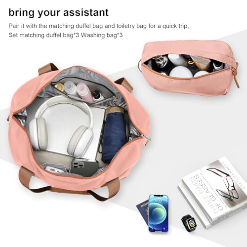 Joyway Carry On Luggage 20 Inch Expandable Suitcase with Spinner Wheel, 4 Piece Hard Shell Luggage Set with TSA Lock(White brown)