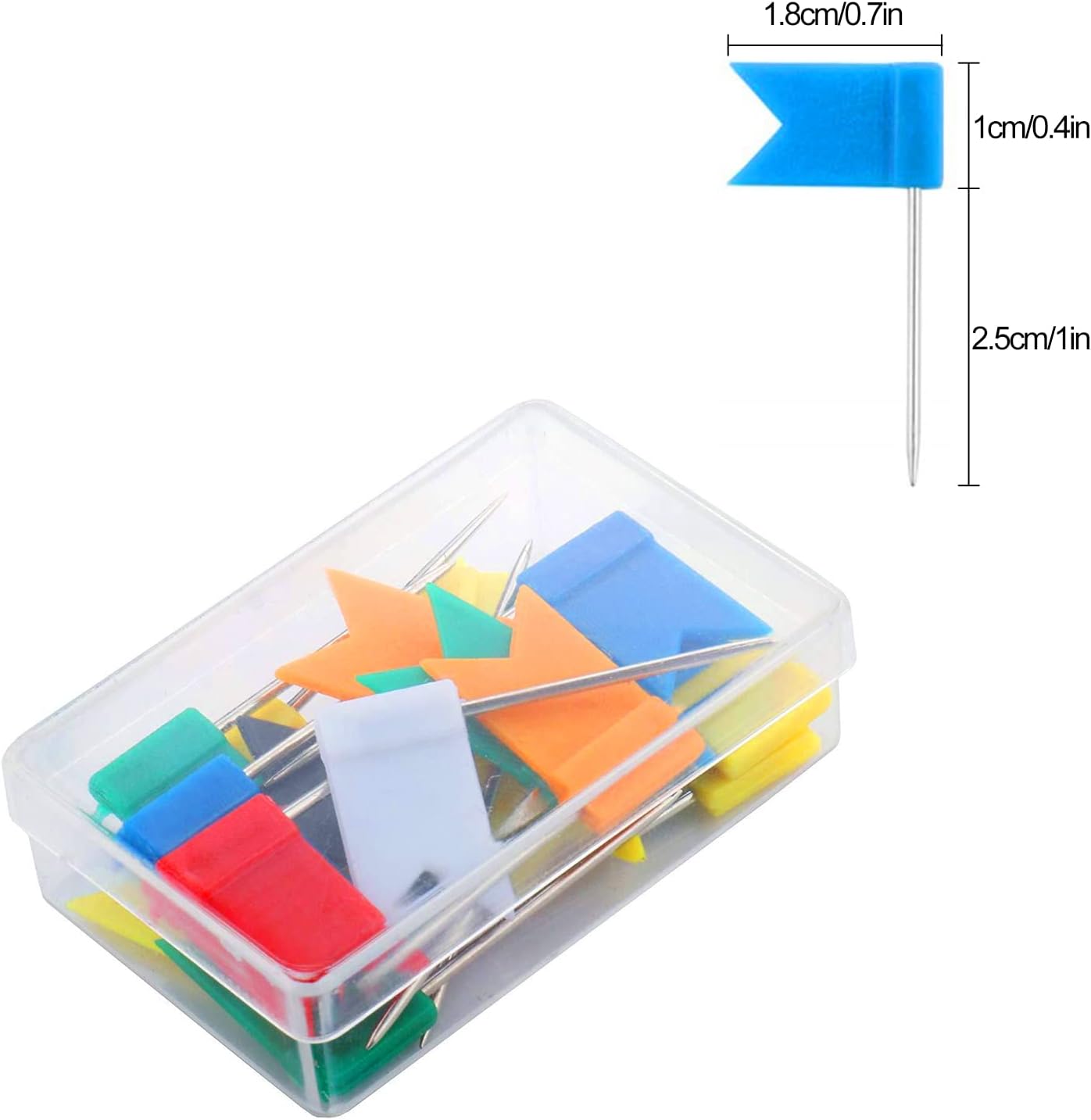 160 Pcs Push Pins Travel Map Flag World Map Pin Board Decorative Map Pins Assorted Plastic Colorful Thumbtacks for Cork Bulletin Board Picture Hanging at Home Office School (8 Assorted Colors)