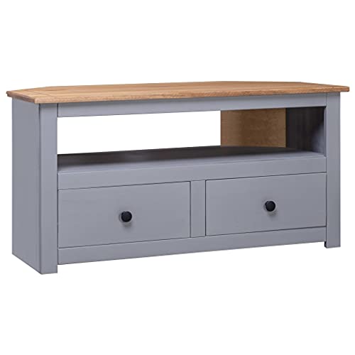 Corner TV Stand Gray 36.6
