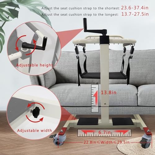 Patient Lift Transfer Chair, Load Capacity 220lbs