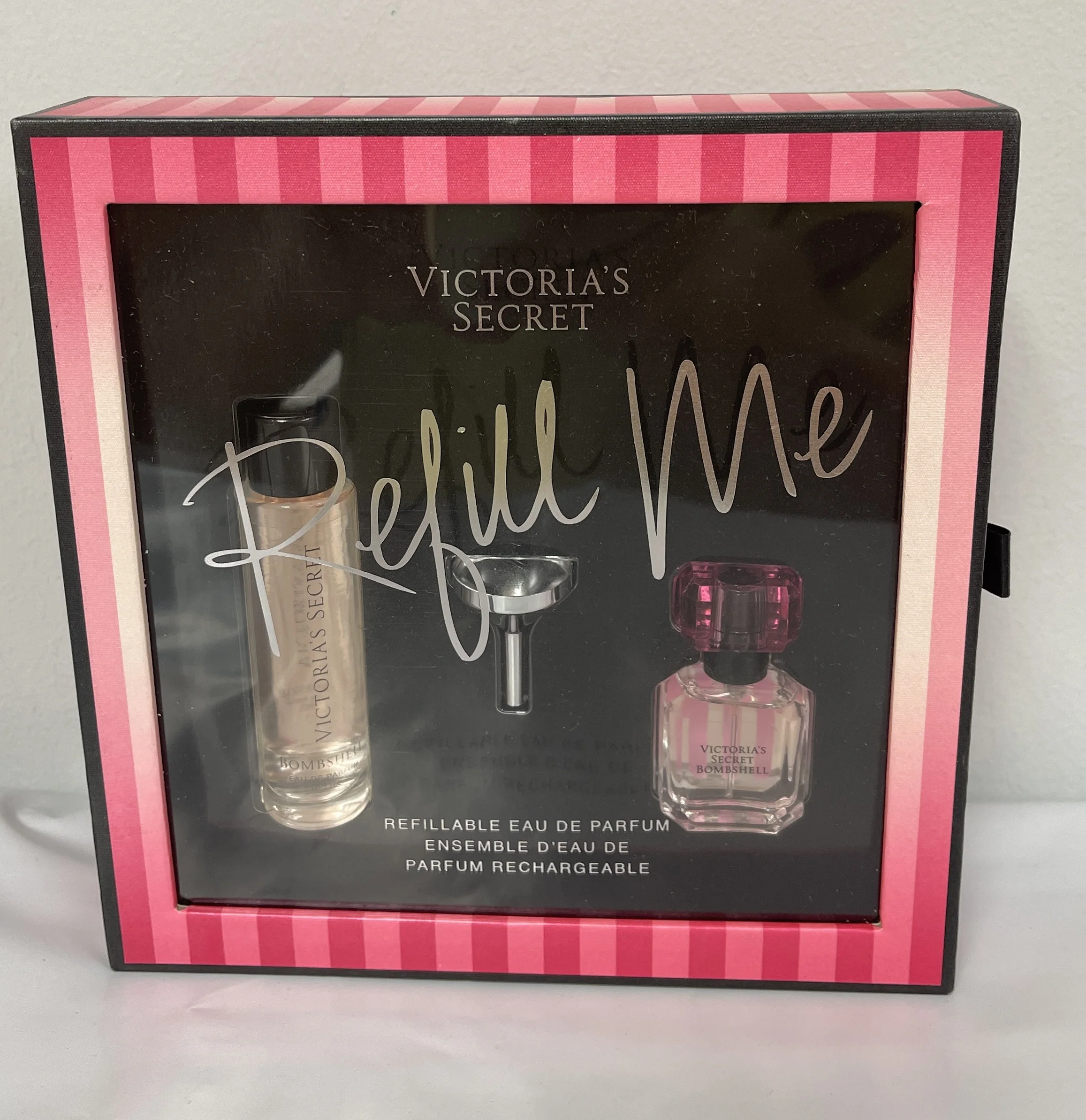 Victoria's Secret Bombshell Refill Me Refillable Eau De Parfum Perfume Gift Set