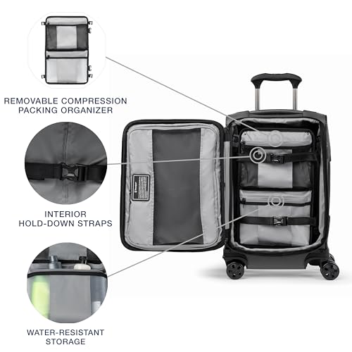 Travelpro Crew Classic Lightweight Softside Expandable Checked Luggage, 8 Wheel Spinner Suitcase, TSA Lock, Men and Women, Checked Large 29-Inch, Patriot Blue