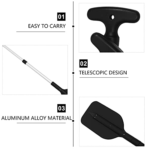 2Pcs Telescopic Kayak Paddle Rafting Boat Paddle Canoe Oars Plastic Aluminum Alloy Boat Oars