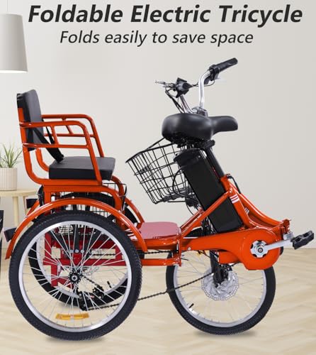 Adult Electric Tricycle Adult Tricycle 3 Wheel Bikes Adults Electric Three Wheel Bike